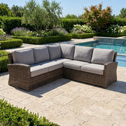 Woodridge 3 Piece Sectional Group Canvas Steel - The Great Escape