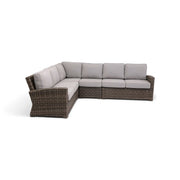 Woodridge 4 Piece Sectional Group Canvas Steel - The Great Escape