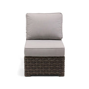 Woodridge Armless Sectional Piece Canvas Steel - The Great Escape