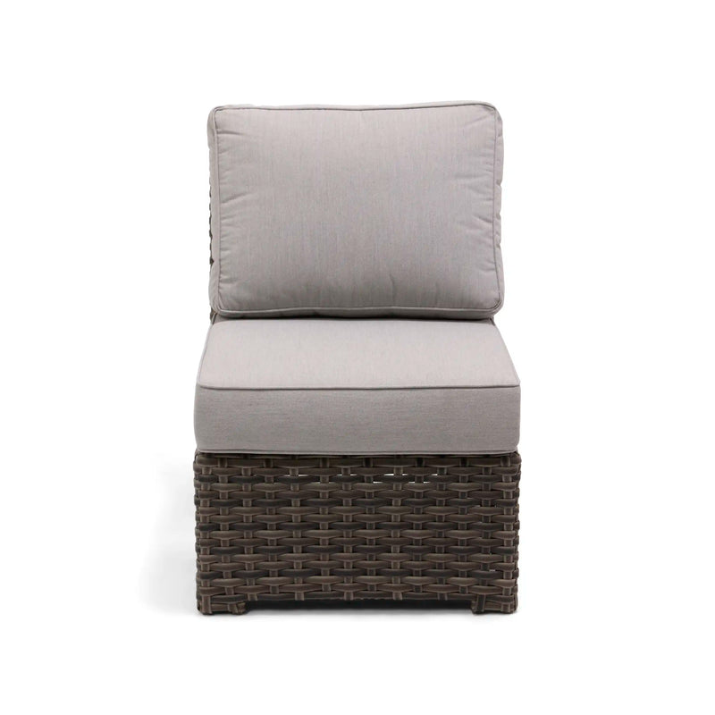 Woodridge Armless Sectional Piece Canvas Steel - The Great Escape