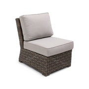 Woodridge Armless Sectional Piece Canvas Steel - The Great Escape
