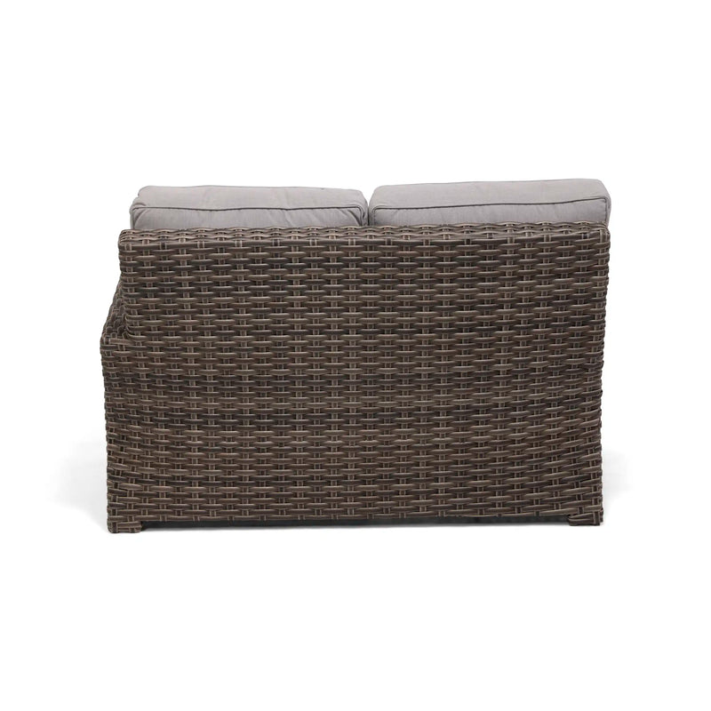 Woodridge Left Arm Loveseat Section Canvas Steel - The Great Escape
