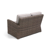 Woodridge Left Arm Loveseat Section Canvas Steel - The Great Escape