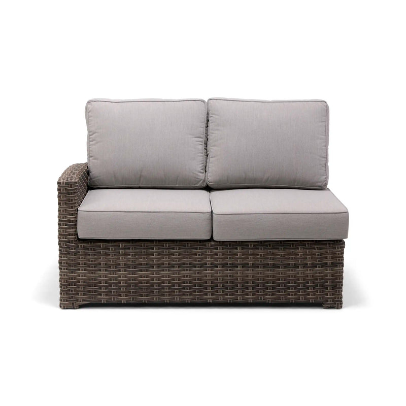 Woodridge Right Arm Loveseat Section Canvas Steel - The Great Escape