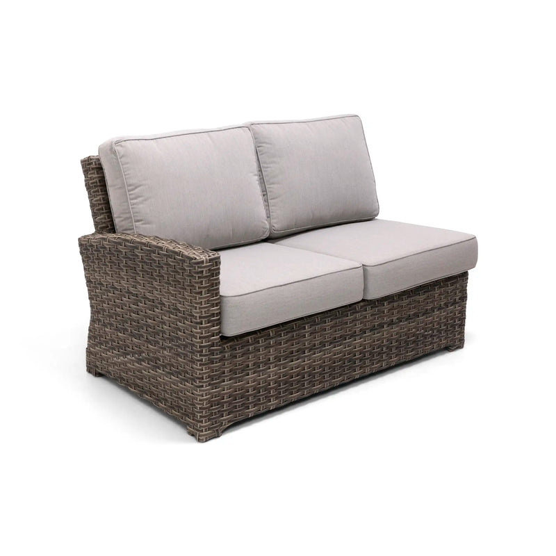 Woodridge Right Arm Loveseat Section Canvas Steel - The Great Escape