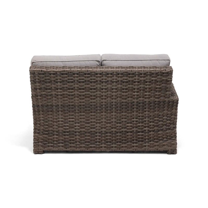 Woodridge Right Arm Loveseat Section Canvas Steel - The Great Escape