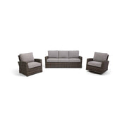 Woodridge 3 Piece Sofa Group Canvas Steel - The Great Escape