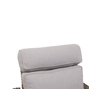 Woodridge Cushioned Woven High Back Recliner Canvas Steel - The Great Escape