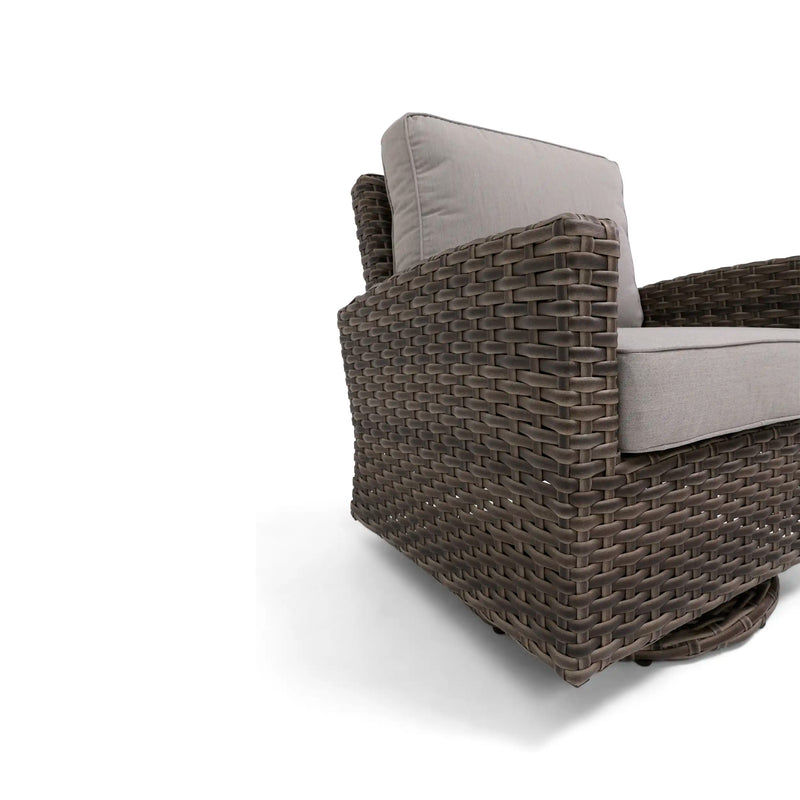 Woodridge Swivel Glider Canvas Steel - The Great Escape