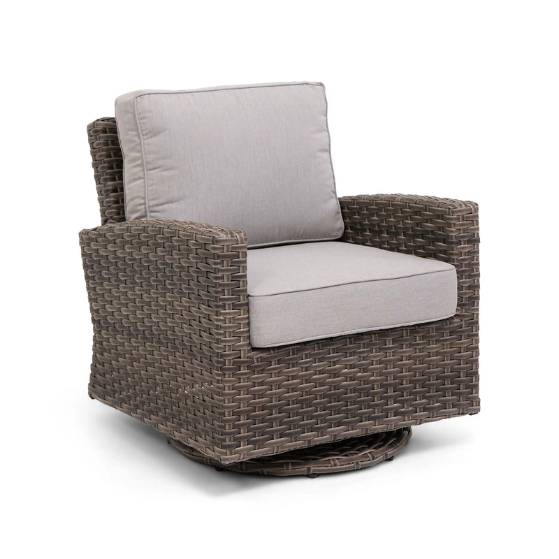 Woodridge Swivel Glider Canvas Steel - The Great Escape