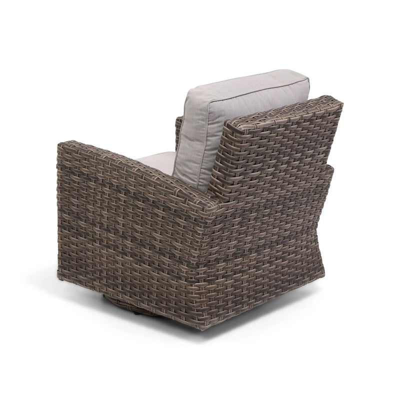 Woodridge Swivel Glider Canvas Steel - The Great Escape
