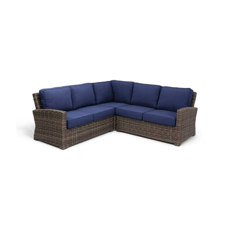 Woodridge 3 Piece Sectional Group Canvas Indigo - The Great Escape