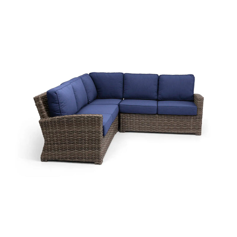 Woodridge 3 Piece Sectional Group Canvas Indigo - The Great Escape
