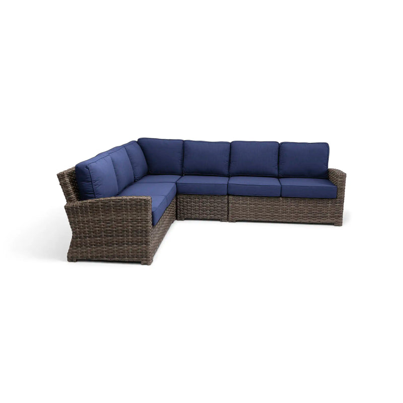 Woodridge 4 Piece Sectional Group Canvas Indigo - The Great Escape