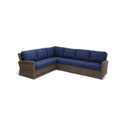 Woodridge 4 Piece Sectional Group Canvas Indigo - The Great Escape