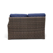 Woodridge Left Arm Loveseat Section Canvas Indigo - The Great Escape
