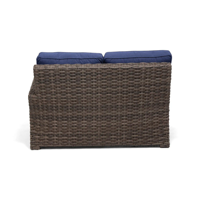 Woodridge Left Arm Loveseat Section Canvas Indigo - The Great Escape