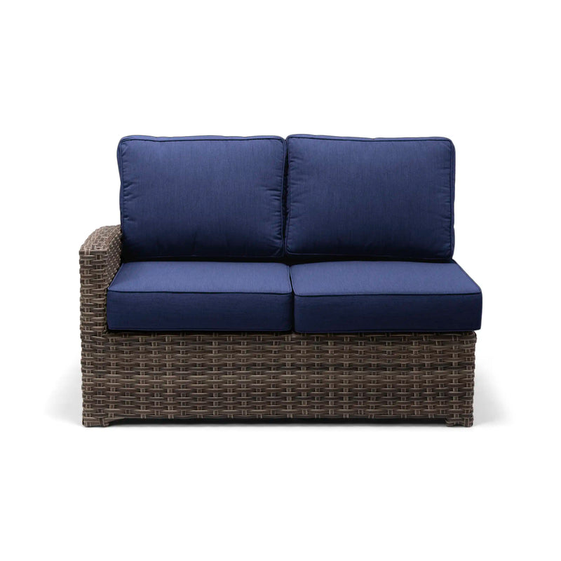 Woodridge Right Arm Loveseat Section Canvas Indigo - The Great Escape