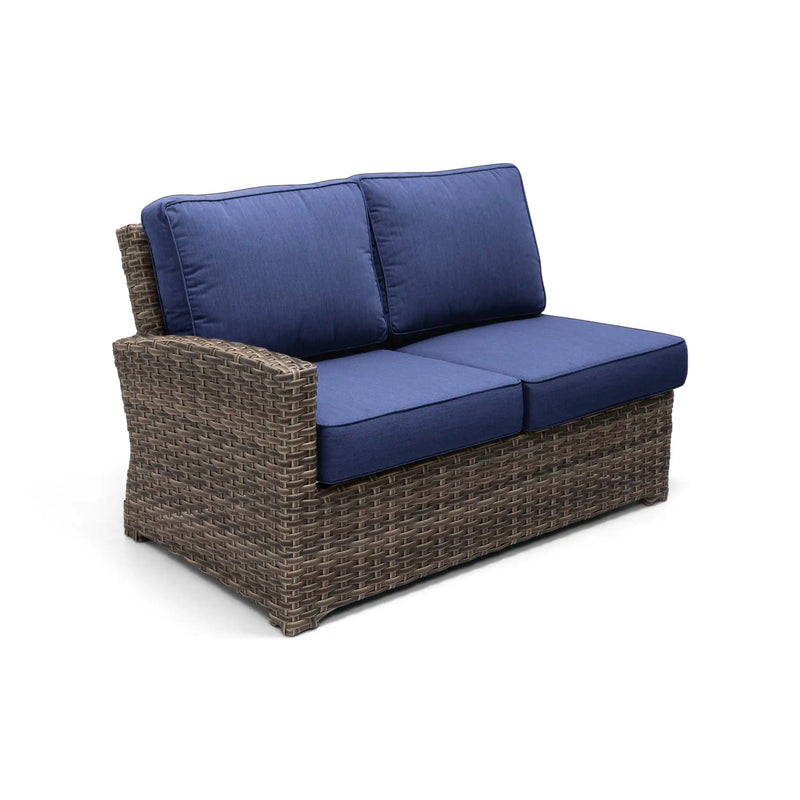 Woodridge Right Arm Loveseat Section Canvas Indigo - The Great Escape
