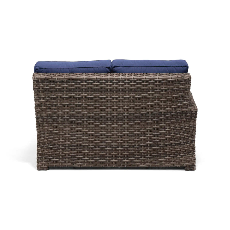 Woodridge Right Arm Loveseat Section Canvas Indigo - The Great Escape