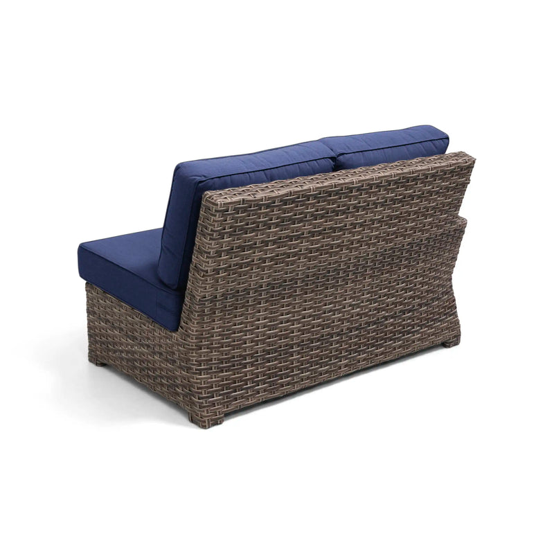 Woodridge Right Arm Loveseat Section Canvas Indigo - The Great Escape