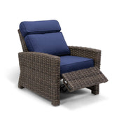 Woodridge Cushioned Recliner Canvas Indigo - The Great Escape