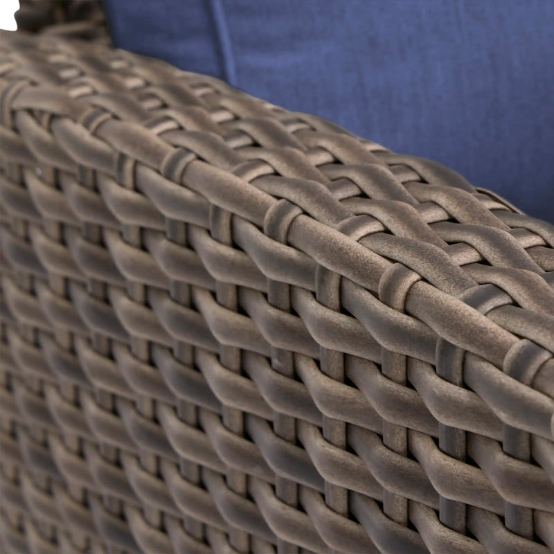 Woodridge Cushioned Recliner Canvas Indigo - The Great Escape