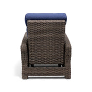 Woodridge Cushioned Recliner Canvas Indigo - The Great Escape