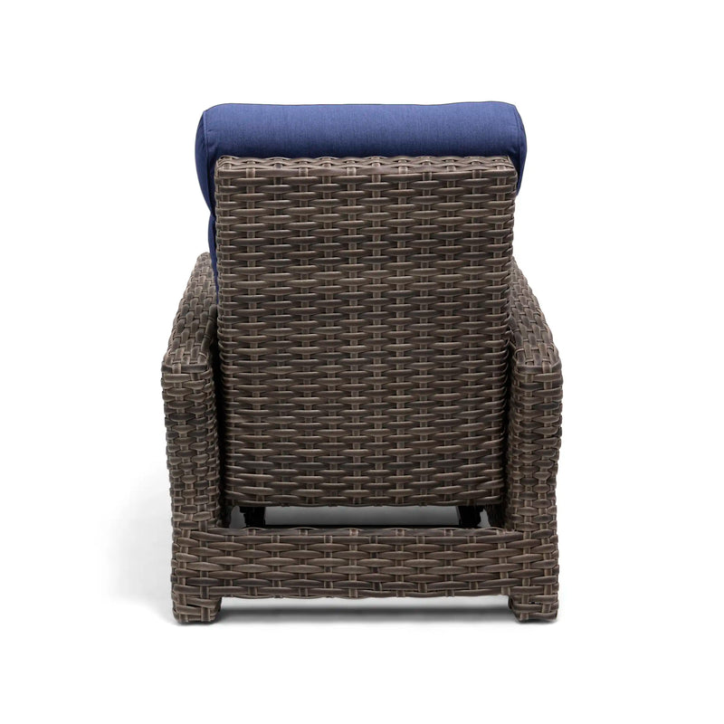 Woodridge Cushioned Recliner Canvas Indigo - The Great Escape