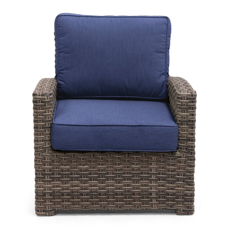 Woodridge Lounge Chair Canvas Indigo - The Great Escape
