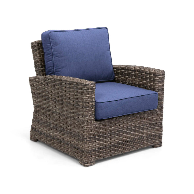 Woodridge Lounge Chair Canvas Indigo - The Great Escape