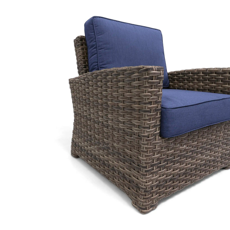 Woodridge Lounge Chair Canvas Indigo - The Great Escape