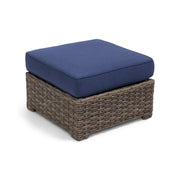 Woodridge Cushioned Ottoman Canvas Indigo - The Great Escape 