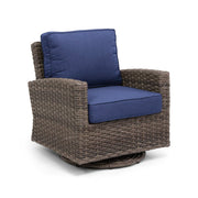 Woodridge Swivel Glider Canvas Indigo - The Great Escape