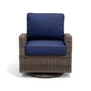 Woodridge Swivel Glider Canvas Indigo - The Great Escape