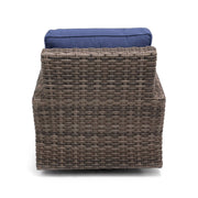 Woodridge Swivel Glider Canvas Indigo - The Great Escape
