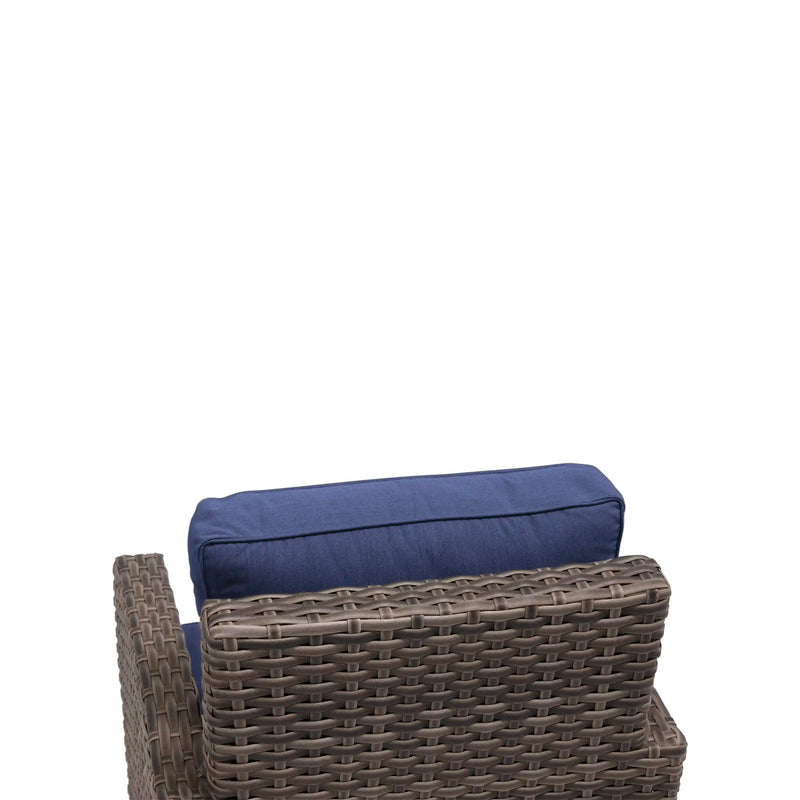 Woodridge Swivel Glider Canvas Indigo - The Great Escape