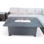 Woodridge 6 Piece Sectional Firepit Group - The Great Escape