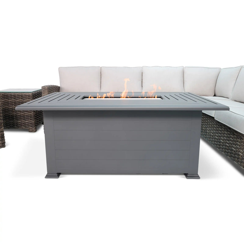 Woodridge 6 Piece Sectional Firepit Group - The Great Escape