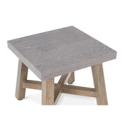 24" Square Concrete Faux/Salvage Lumber DLX End Table - The Great Escape