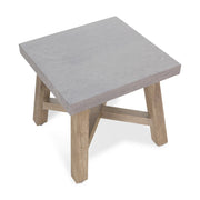 24" Square Concrete Faux/Salvage Lumber DLX End Table - The Great Escape