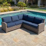 Woodridge 3 Piece Sectional Group Spectrum Indigo - The Great Escape