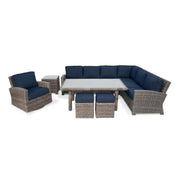 Woodridge 9 Piece Sectional Group Spectrum Indigo - The Great Escape