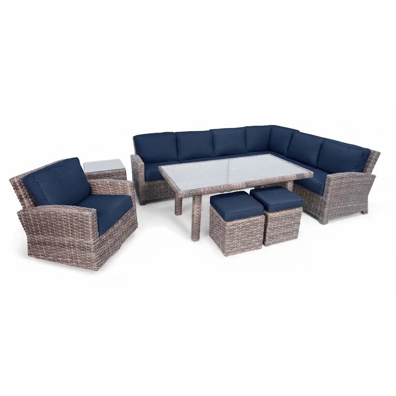 Woodridge 9 Piece Sectional Group Spectrum Indigo - The Great Escape