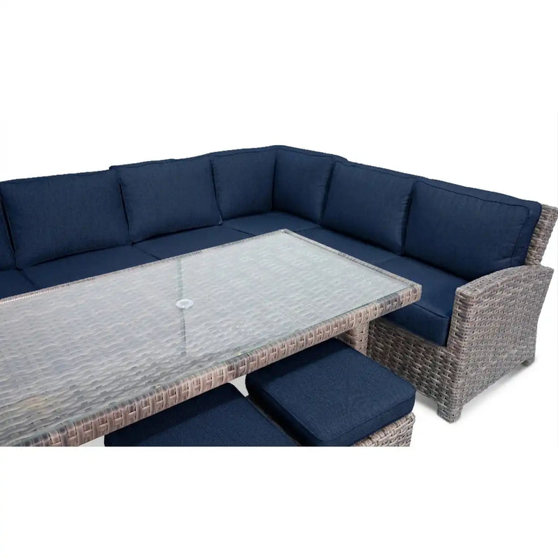 Woodridge 9 Piece Sectional Group Spectrum Indigo - The Great Escape