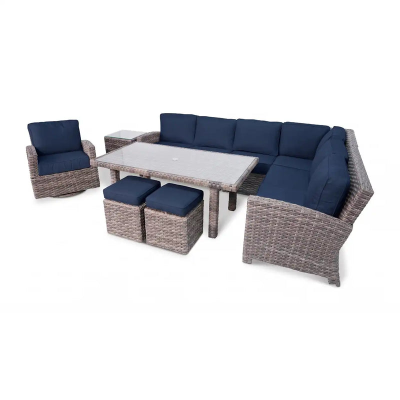 Woodridge 9 Piece Sectional Group Spectrum Indigo - The Great Escape