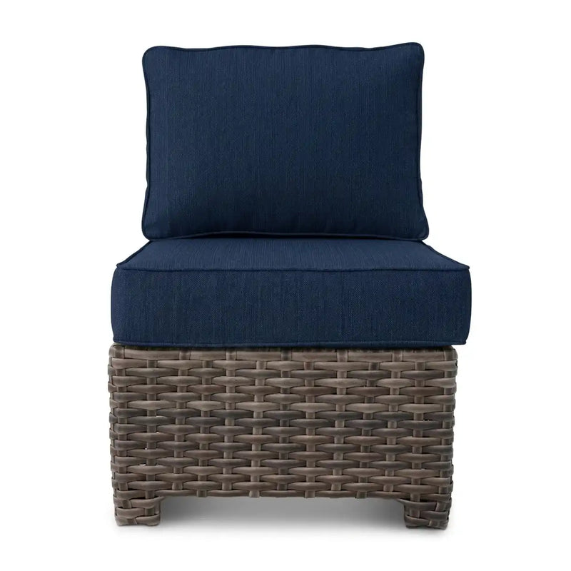 Woodridge Armless Section Piece Spectrum Indigo - The Great Escape