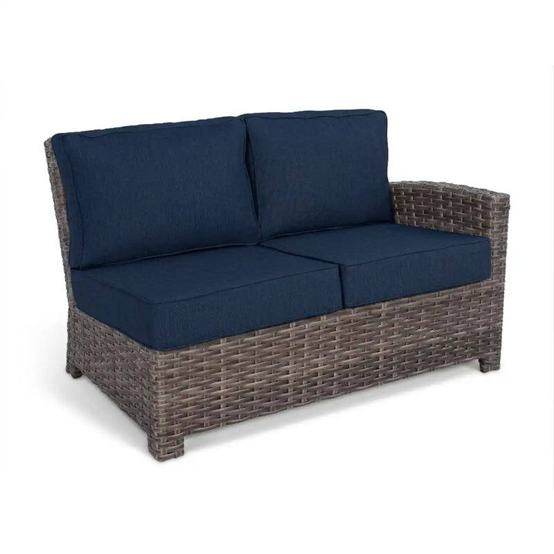 Woodridge Left Arm Loveseat Section Piece Spectrum Indigo - The Great Escape
