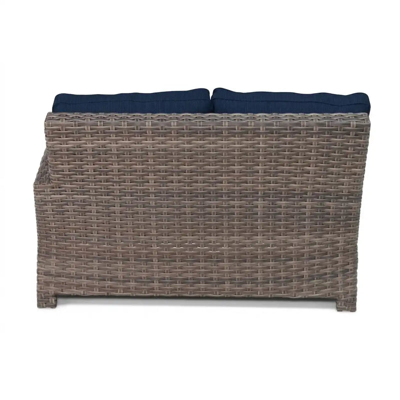 Woodridge Left Arm Loveseat Section Piece Spectrum Indigo - The Great Escape