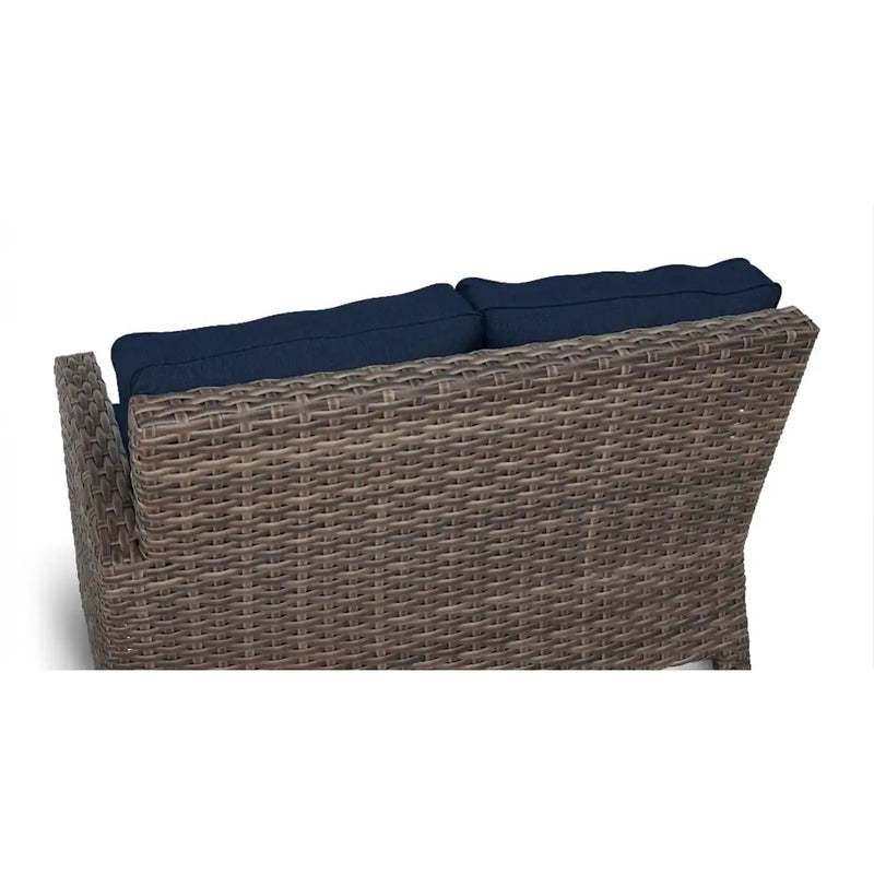 Woodridge Left Arm Loveseat Section Piece Spectrum Indigo - The Great Escape